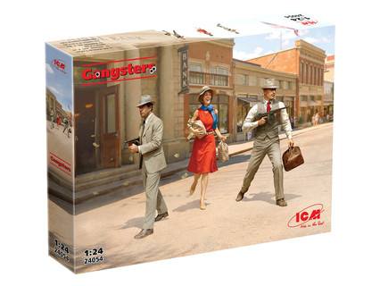 ICM 1/24 24054 GANGSTERS WITH TOMMY GUNS