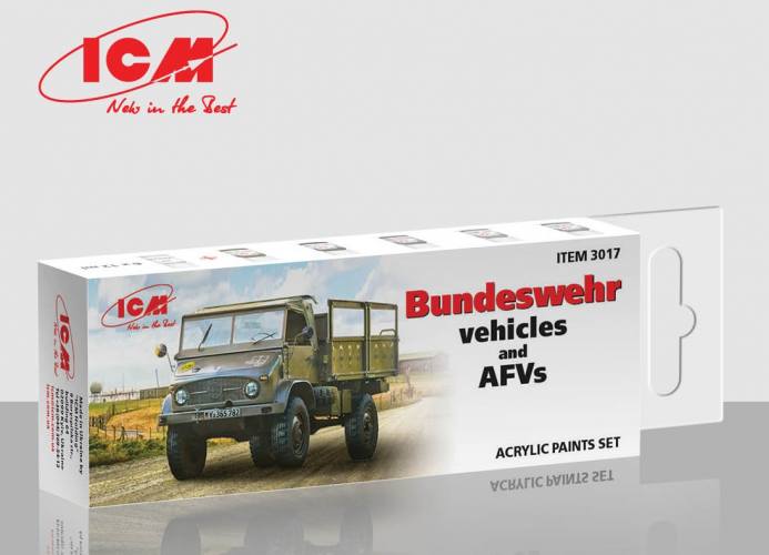 ICM  3017 BUNDESWEHR VEHICLES AND AFVS  UK SALE ONLY 