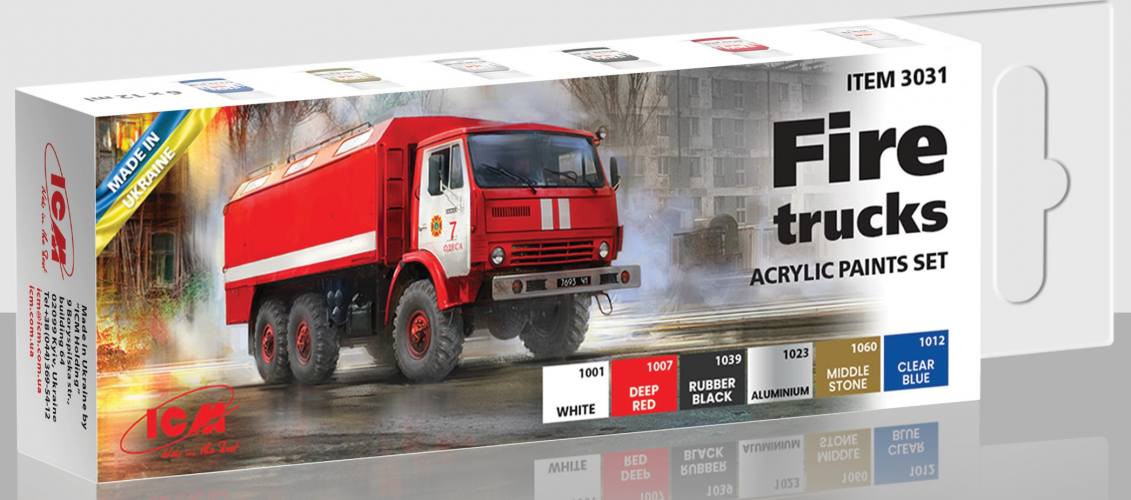 ICM  3031 FIRE TRUCKS  UK SALE ONLY 