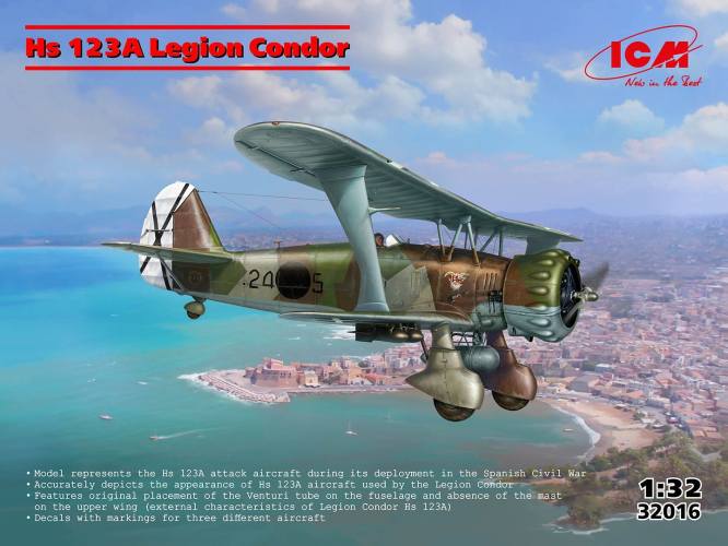 ICM 1/32 32016 HEINKEL HS 123A LEGION CONDOR