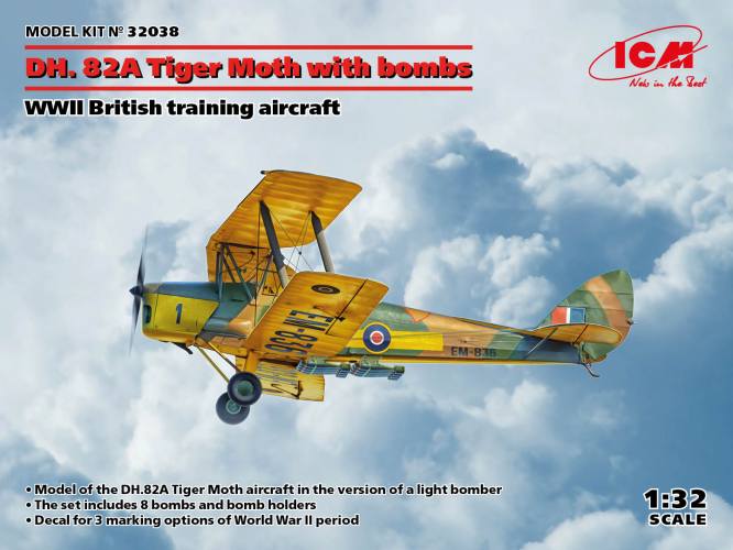 ICM 1/32 32038 DE HAVILLAND D.H.82A WITH BOMBS
