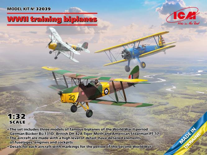 ICM 1/32 32039 WWII TRAINING BIPLANES 
