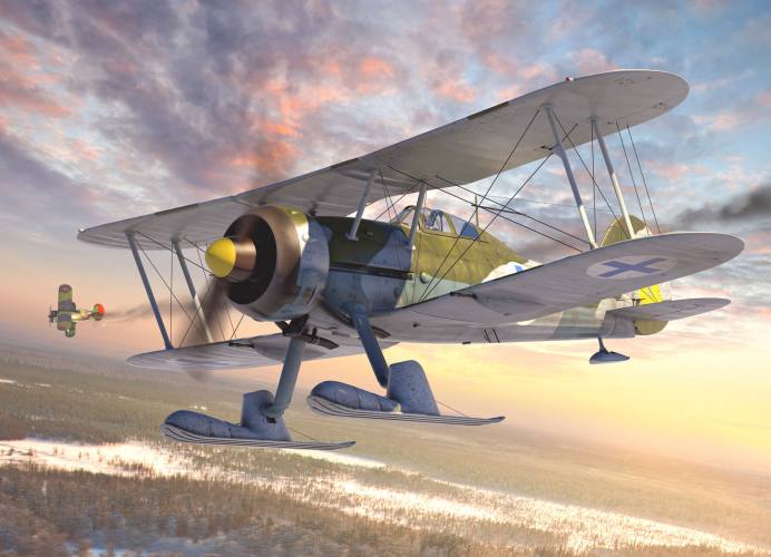 ICM 1/32 32044 J-8 GLADIATOR WWII SWEDISH FIGHTER
