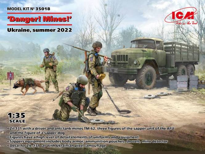 ICM 1/35 35018 DANGER  MINES  UKRAINE SUMMER 2022