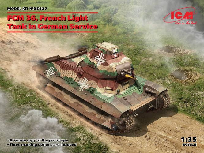 ICM 1/35 35337 FCM 36 FRENCH LIGHT TANK IN GERMAN SERVICE