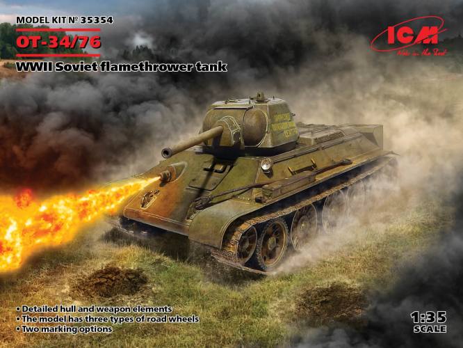 ICM 1/35 35354 OY-34/76 WWII SOVIET FLAMETHROWER TANK 