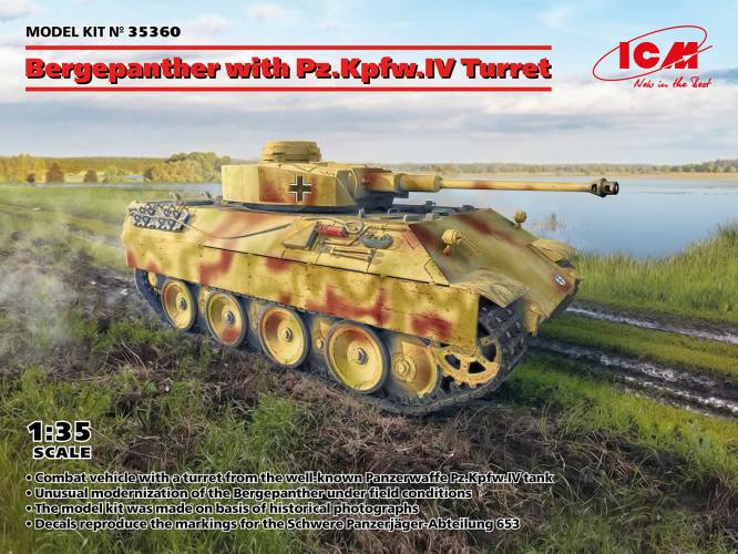 ICM 1/35 35360 BERGEPANTHER WITH PZ.KPFW.IV TURRET