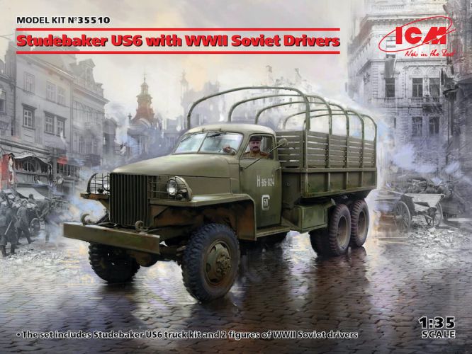 ICM 1/35 35510 STUDEBAKER USS WITH WWII SOVIET DRIVERS