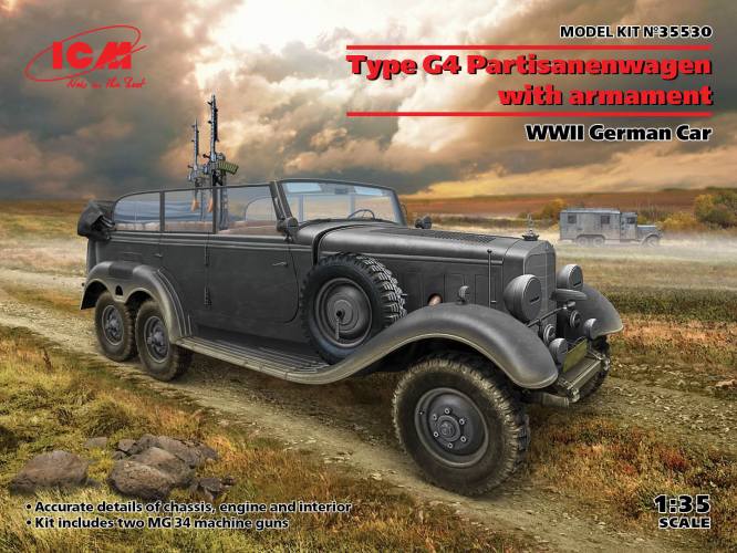 ICM 1/35 35530 MERCEDES-BENZ TYPE G4 PARTISANEWAGEN