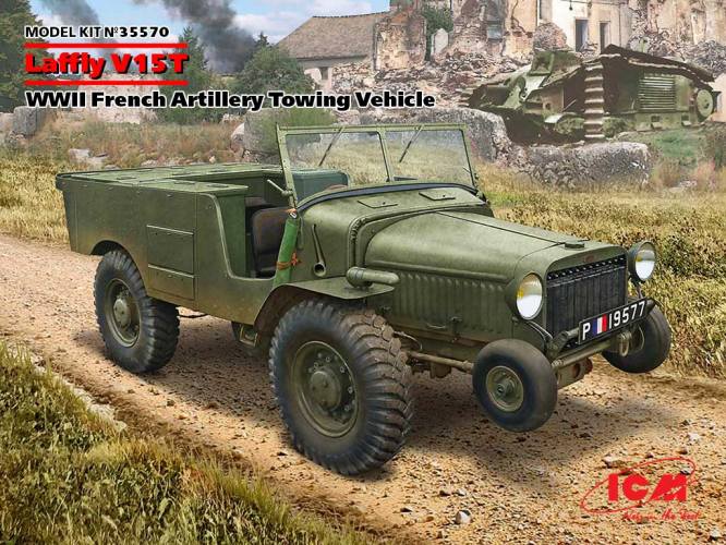 ICM 1/35 35570 LAFFLY V15T WWII FRENCH ARTILLERY TOWING VEHICLE