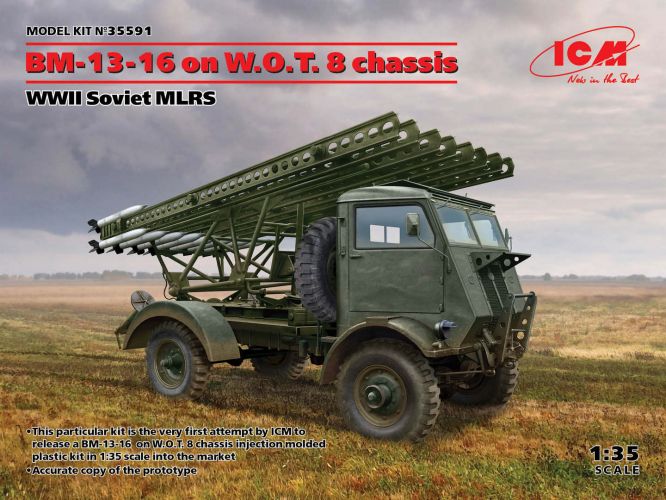ICM 1/35 35591 BM-13-15 ON W.O.T.8 CHASSIS