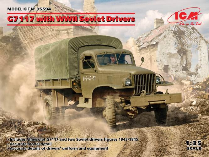 ICM 1/35 35594 G7117 WITH SOVIET DRIVERS