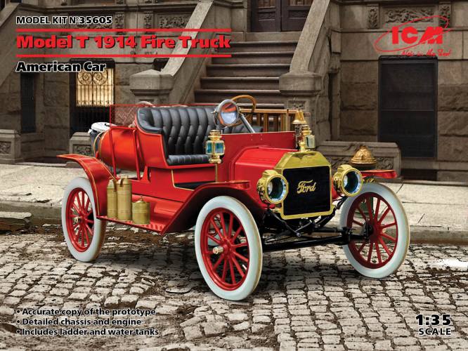 ICM 1/35 35605 MODEL T 1914 FIRE TRUCK