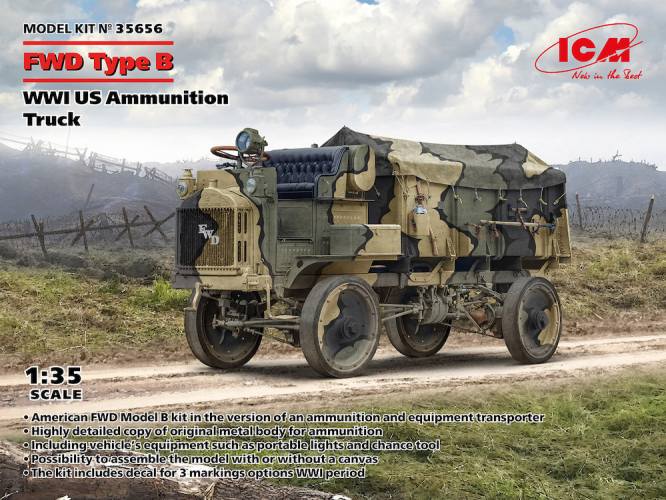 ICM 1/35 35656 FWD TYPE B WWI US AMMUNITION TRUCK