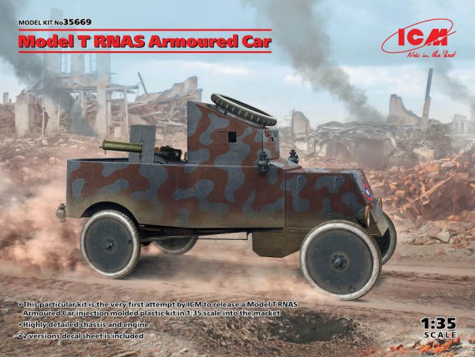 ICM 1/35 35669 MODEL T RNAS ARMOURED CAR