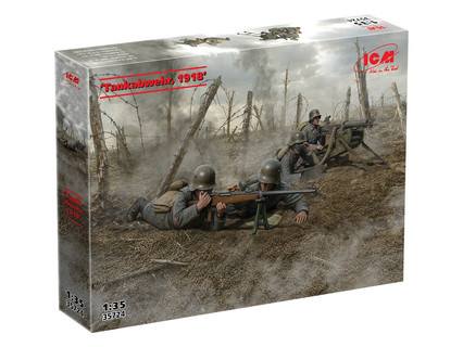 ICM 1/35 35724 TANKABWEHR 1918 GERMAN WWII SOLDIERS  4 FIGURES  