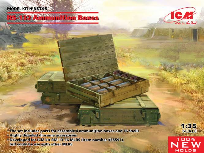 ICM 1/35 35795 RS-132 AMMUNITION BOXES