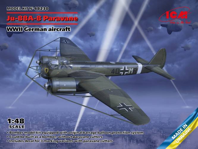 ICM 1/48 48230 JUKERS JU-88A-8 PARAVANE