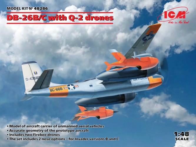 ICM 1/48 48286 DB-26B/C WITH Q-2 DRONES