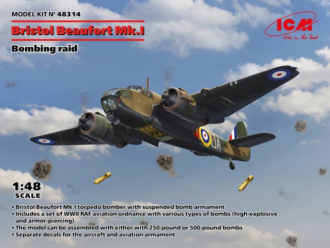 ICM 1/48 48314 BRISTOL BEAUFORT MK.I