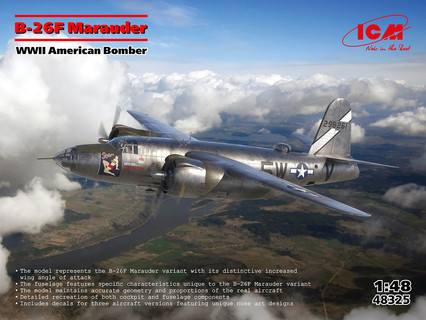 ICM 1/48 48325 B-26F MARAUDER WWII AMERICAN BOMBER