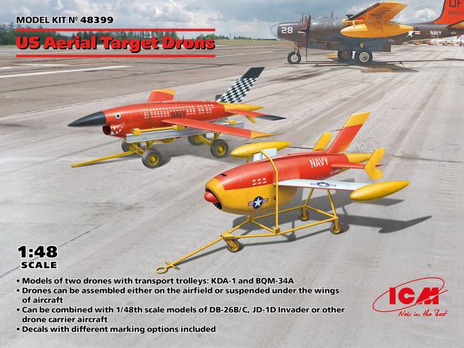 ICM 1/48 48399 US AERIAL TARGET DRONES