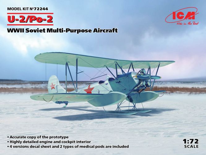 ICM 1/72 72244 U-2/Po-2 WWII SOVIET MULTI-PURPOSE 