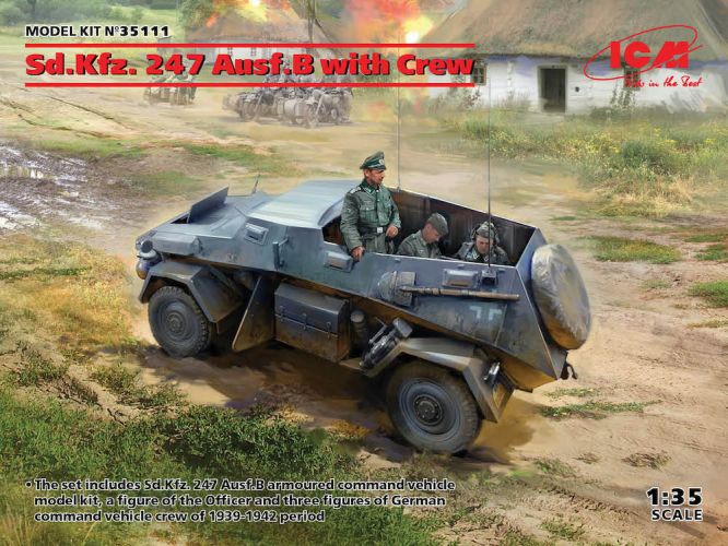 ICM 1/35 35111 Sd. Kfz. 247 Ausf.B WITH CREW