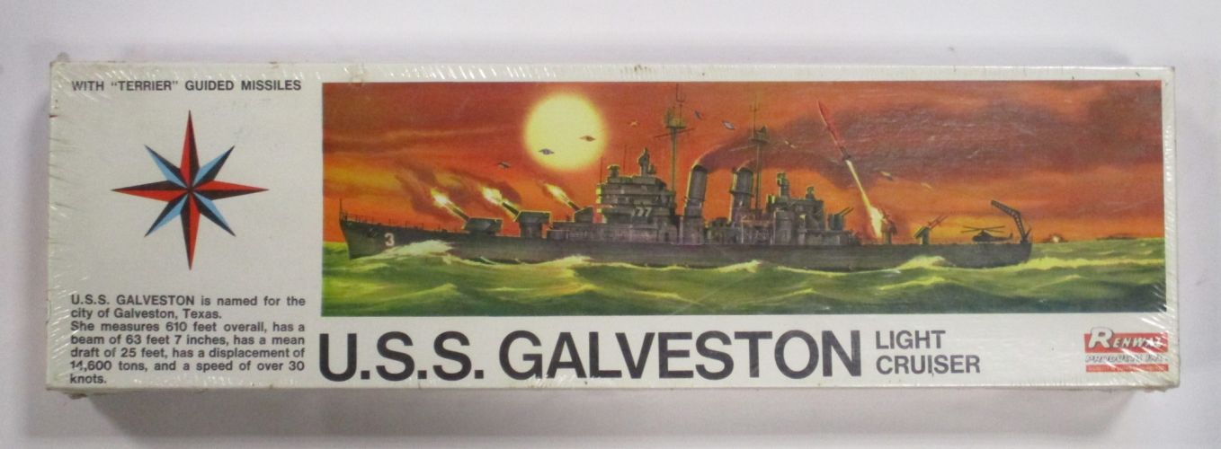 RENWAL 1/500 609 U.S.S. GALVESTON LIHGT CRUISER