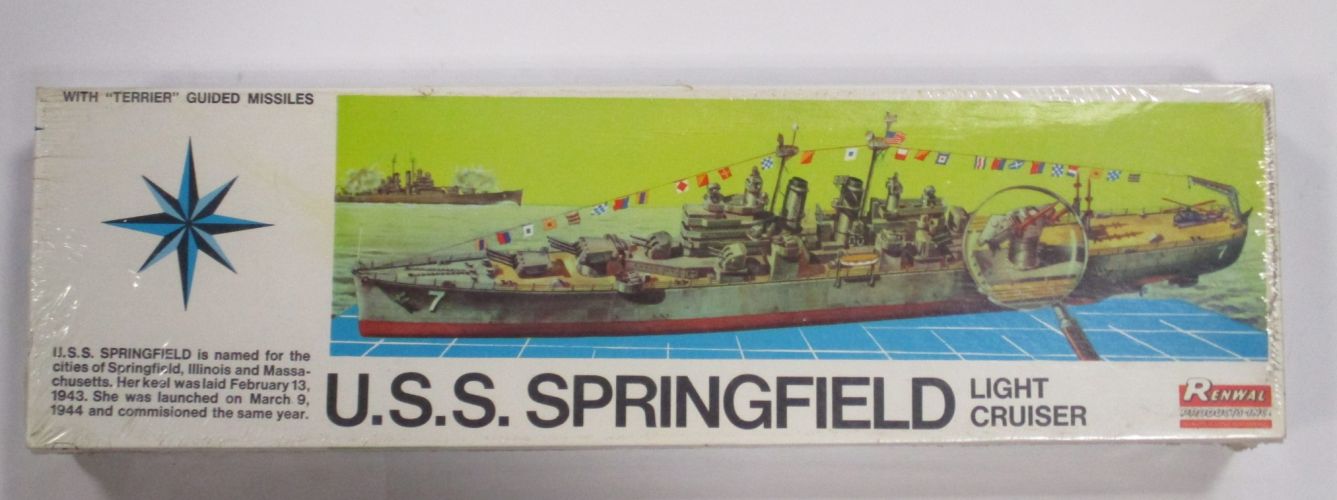 RENWAL 1/500 602 U.S.S. SPRINGFIELD LIGHT CRUISER