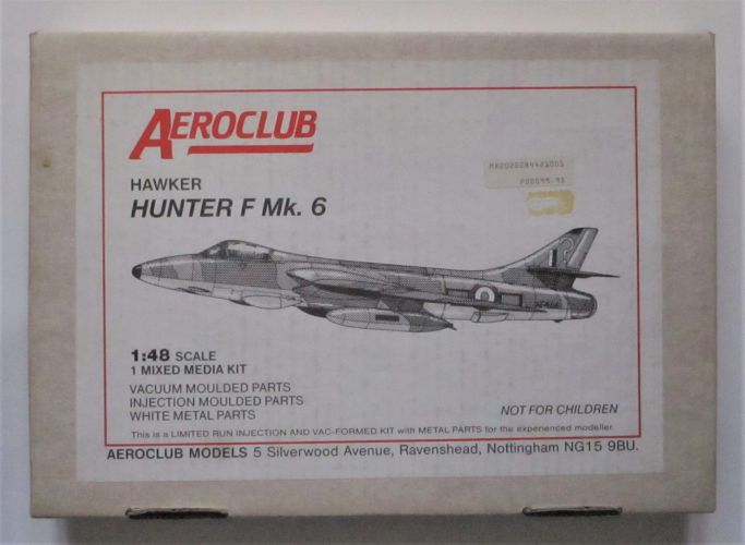 AEROCLUB 1/48 K421 HAWKER HUNTER F MK.6