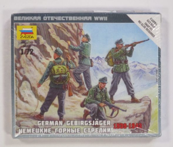 ZVEZDA 1/72 6154 GERMAN GEBIRGSJAGER 1939-1943