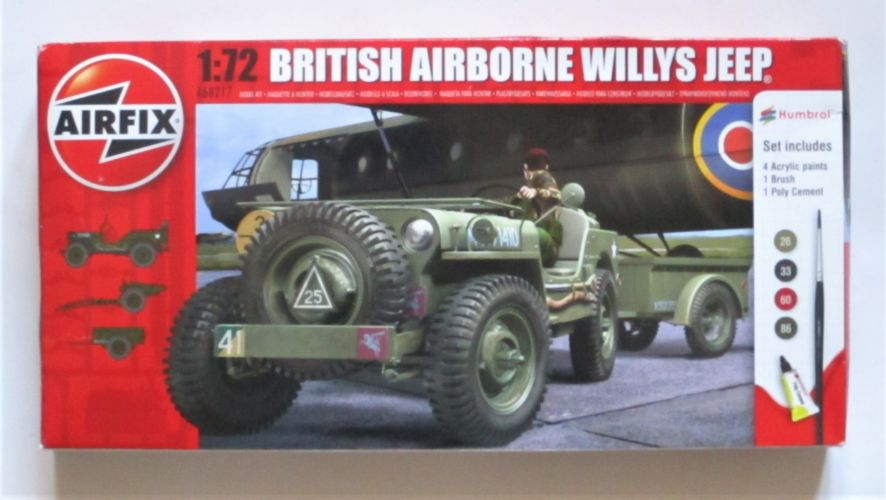 AIRFIX 1/72 68217 BRITISH AIRBORNE WILLYS JEEP