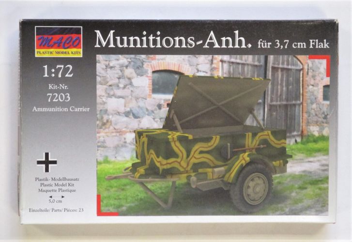 MACO 1/72 7203 MUNITIONS-ANH 3 - 7 CM FLAK AMMUNITION CARRIER