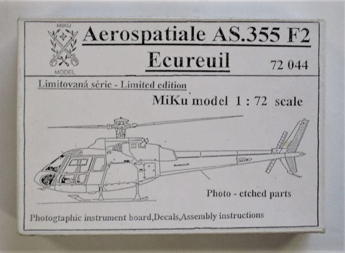 MIKU 1/72 72044 AEROSPATIALE AS.355 F2 ECUREUIL