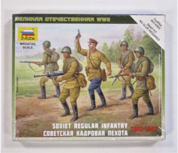 ZVEZDA 1/72 6179 SOVIET REGULAR INFANTRY 1941-1942