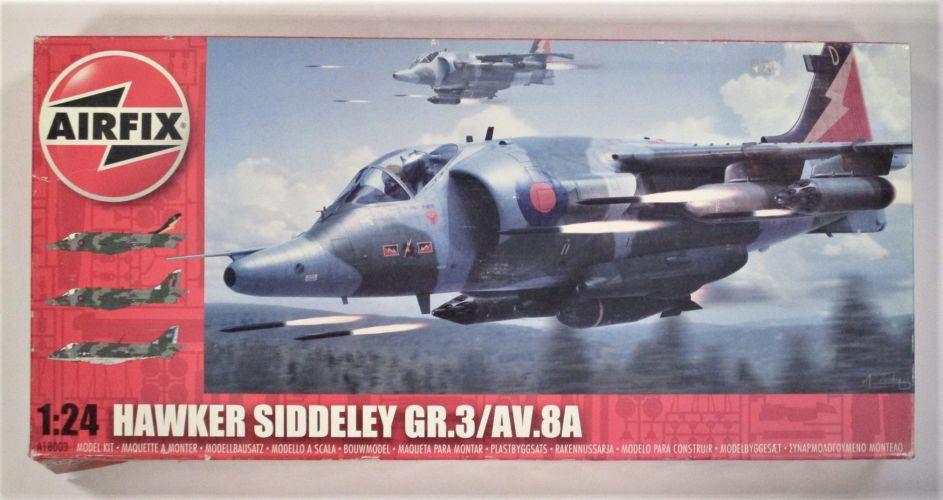 AIRFIX 1/24 A18003 HAWKER SIDDELEY GR.3/AV.8A  UK SALE ONLY 