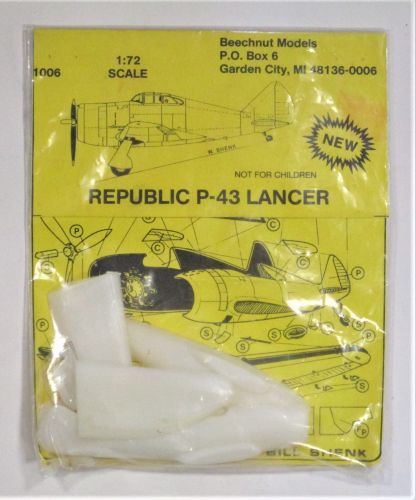 BEECHNUT 1/72 1006 REPUBLIC P-43 LANCER