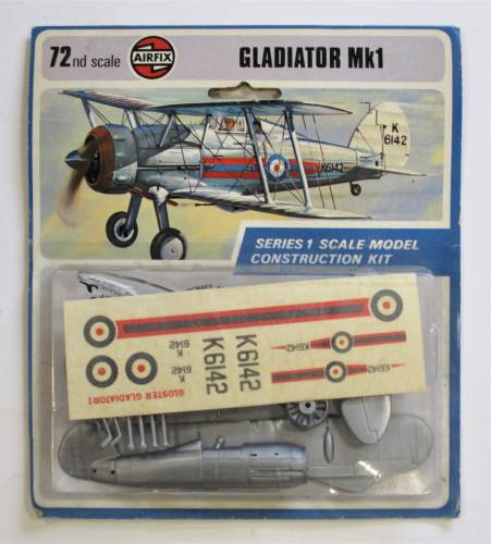 AIRFIX 1/72 01002 GLADIATOR MKI  BLISTER PACK 