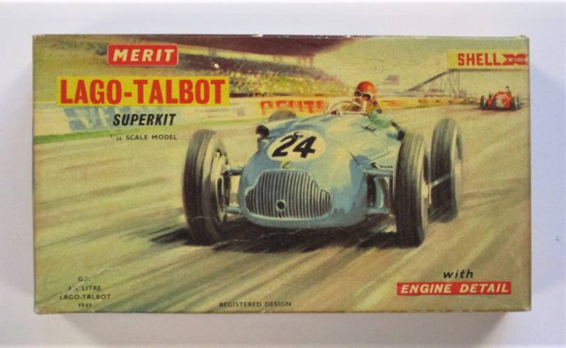 MERIT 1/24 4624 LAGO-TALBOT SUPERKIT WITH ENGINE DETAIL