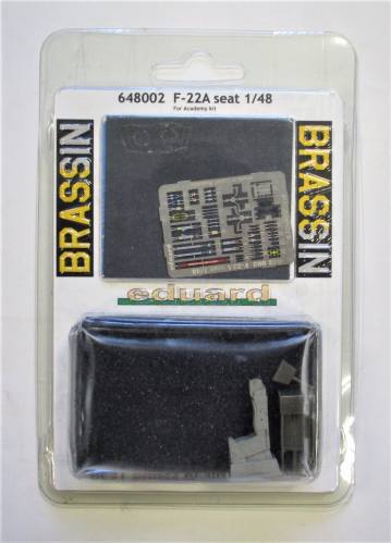 EDUARD 1/48 648002 F-22A SEAT BRASSIN