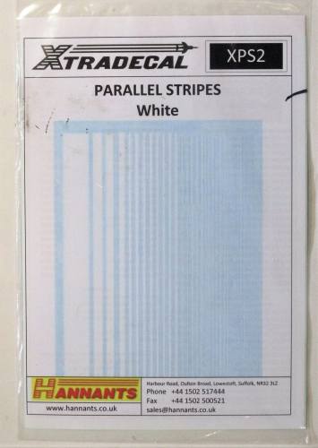 XTRADECAL  2794. XPS2 PARALLEL STRIPES WHITE