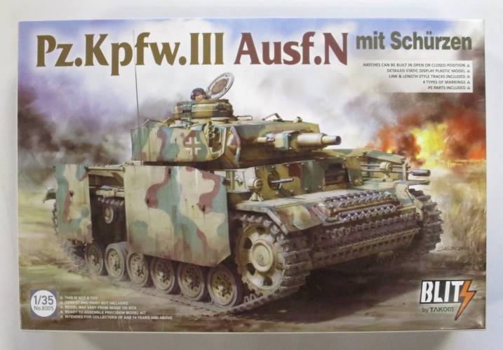 TAKOM 1/35 8005 PZ.KPFW.III AUSF.N MIT SCHURZEN