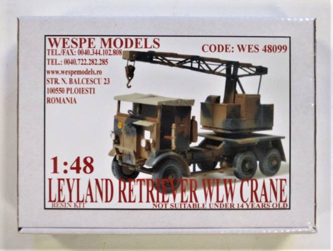 WESPE MODELS 1/48 48099 LEYLAND RETRIEVER WLW CRANE
