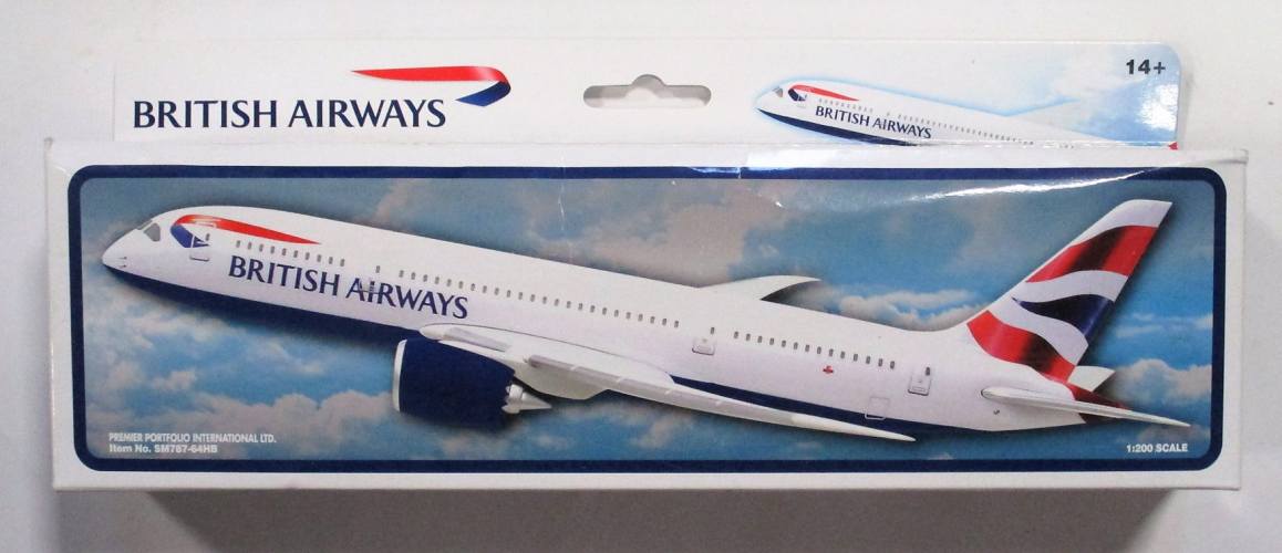 AIRLINER COLLECTIBLE  1/200 SM787-64HB BRITISH AIRWAYS BOEING 787-8