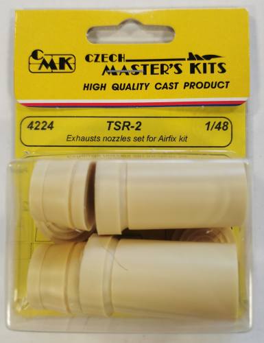 CZECH MASTERS KITS 1/48 4224 TSR-2 EXHAUST NOZZLES SET FOR AIRFIX KIT 