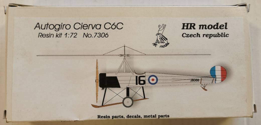 HR MODEL 1/72 7306 AUTOGIRO CIERVA C6C 