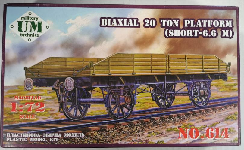 UM-MT 1/72 614 BIAXIAL 20 TON PLATFORM  SHORT-6.6M 