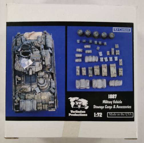 VERLINDEN PRODUCTIONS 1/72 1887 MILITARY VEHICLE STOWAGE CARGO AND ACCESSORIES 