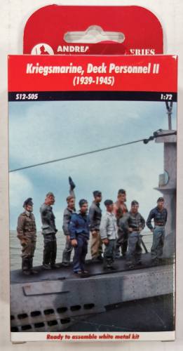 ANDREA MINIATURES 1/72 S12-S05 KRIEGSMARINE  DECK PERSONNEL II 1939-1945